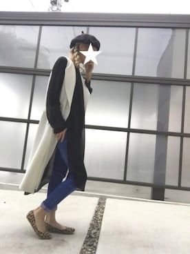 「MERCURYDUO（マーキュリーデュオ）のアイテム（ハンチング/ベレー帽）」を使った、pootaatooさん（レディース・154cm）の秋コーディネート