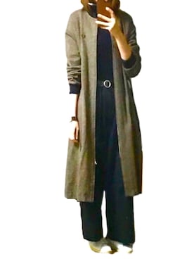「FRED PERRY（フレッドペリー）のアイテム（ブルゾン）」を使った、miさん（レディース・168cm）の冬コーディネート