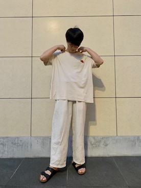 「H&M」｜「アイテム（サンダル）」を使った、たけ　[相互フォロー]さん（メンズ・170cm・20代）の夏コーディネート