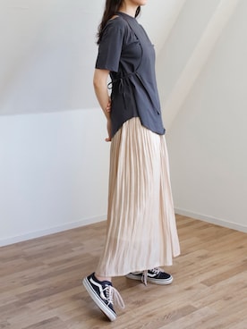 「UNFIELD（アンフィールド）のアイテム」を使った、UNFIELDさん（レディース・168cm）の夏コーディネート