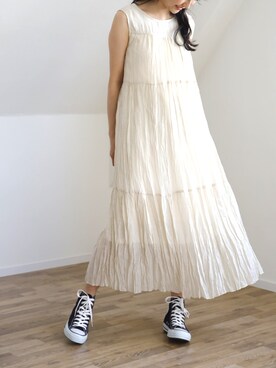 「UNFIELD（アンフィールド）のアイテム」を使った、UNFIELDさん（レディース・160cm）の夏コーディネート