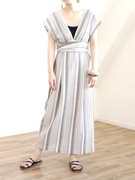 「UNFIELD（アンフィールド）のアイテム」を使った、UNFIELDさん（レディース・160cm）の夏コーディネート