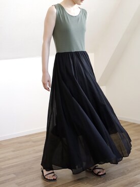 「UNFIELD（アンフィールド）のアイテム」を使った、UNFIELDさん（レディース・160cm）の夏コーディネート