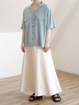 「UNFIELD（アンフィールド）のアイテム」を使った、UNFIELDさん（レディース・160cm）の夏コーディネート