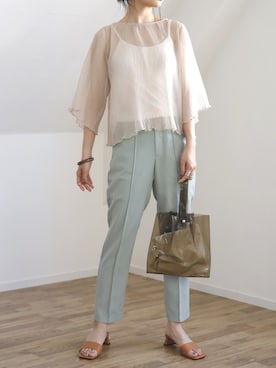 「UNFIELD（アンフィールド）のアイテム」を使った、UNFIELDさん（レディース・160cm）の夏コーディネート