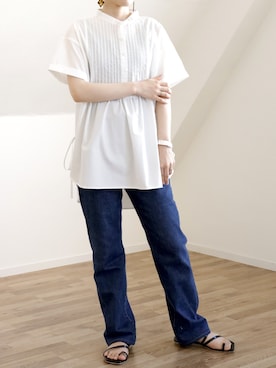 「UNFIELD（アンフィールド）のアイテム」を使った、UNFIELDさん（レディース・160cm）の夏コーディネート