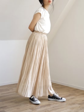 「UNFIELD（アンフィールド）のアイテム」を使った、UNFIELDさん（レディース・160cm）の夏コーディネート