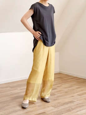 「UNFIELD（アンフィールド）のアイテム」を使った、UNFIELDさん（レディース・160cm）の夏コーディネート