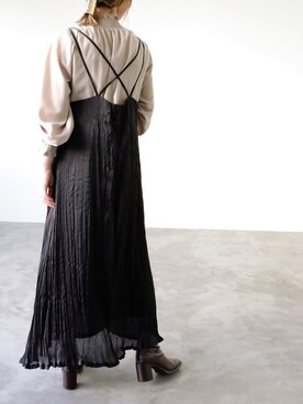 「ハイネックトップス」｜UNFIELDさん（レディース・160cm）の秋コーディネート