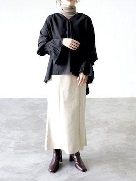 「UNFIELD（アンフィールド）のアイテム」を使った、UNFIELDさん（レディース・156cm）の秋コーディネート