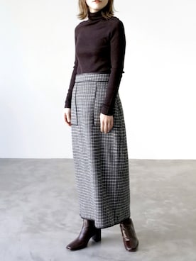 「UNFIELD（アンフィールド）のアイテム」を使った、UNFIELDさん（レディース・156cm）の冬コーディネート