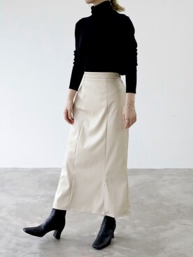 「UNFIELD（アンフィールド）のアイテム」を使った、UNFIELDさん（レディース・156cm）の冬コーディネート