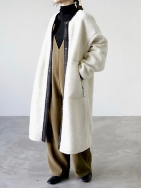 UNFIELDさん（レディース・156cm）の冬コーディネート