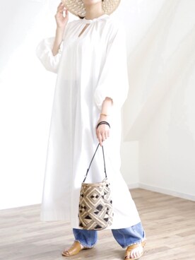 UNFIELDさん（レディース・156cm）の春コーディネート