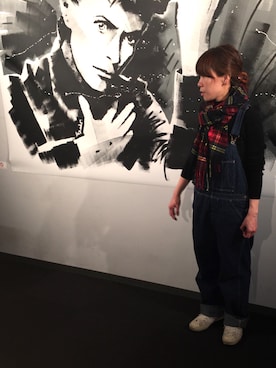 「orSlow（オアスロウ）のアイテム（オールインワン・サロペット）」を使った、iskyさん（レディース・153cm）の冬コーディネート
