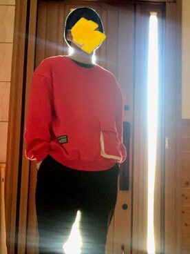 「neos（ネオス）のアイテム（スウェット）」を使った、TAIGAさん（メンズ・164cm）の春コーディネート