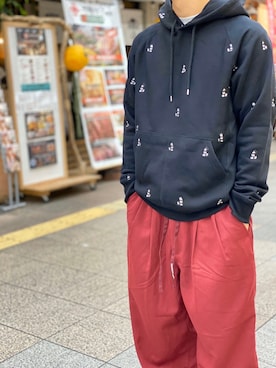 「TAKAHIROMIYASHITATheSoloIst.（タカヒロミヤシタザソロイスト）のアイテム（パーカー）」を使った、ふじまるさん（メンズ・166cm）の夏コーディネート