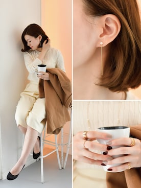 「Phoebe（フィービィー）のアイテム（アクセサリー）」を使った、JEWEL ADDICT STAFFさん（レディース・165cm）の冬コーディネート