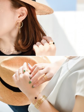 「アイテム（チョーカー）」を使った、JEWEL ADDICT STAFFさん（レディース・165cm）の夏コーディネート