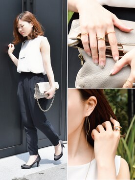 「リング」｜JEWEL ADDICT STAFFさん（レディース・165cm）の夏コーディネート