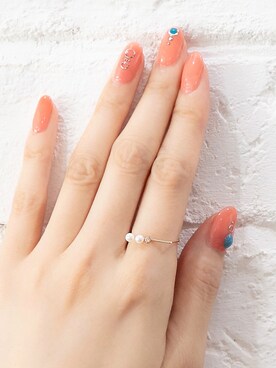 「Phoebe（フィービィー）のアイテム（リング）」を使った、JEWEL ADDICT STAFFさん（レディース・165cm）の春コーディネート