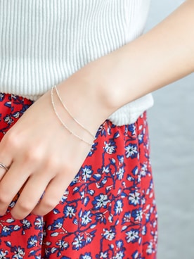 「ブレスレット」｜JEWEL ADDICT STAFFさん（レディース・165cm）の春コーディネート