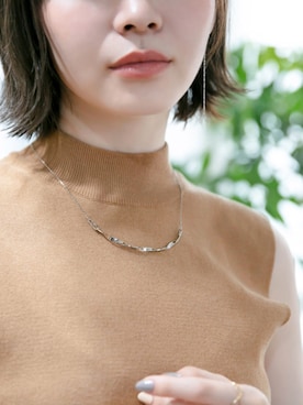 「ノースリーブニット」｜JEWEL ADDICT STAFFさん（レディース・165cm）の夏コーディネート