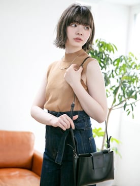 「ノースリーブニット」｜JEWEL ADDICT STAFFさん（レディース・165cm）の夏コーディネート