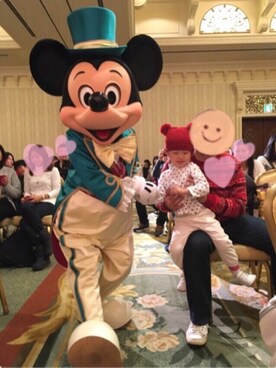 「デズニーランド」｜✨MIYU💫さん（キッズ・90cm）の冬コーディネート