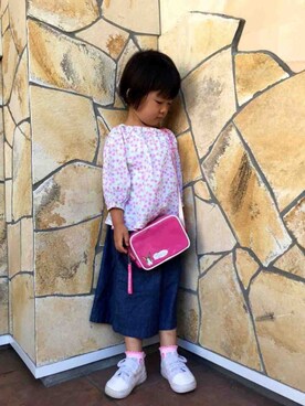 「OLIVE des OLIVE（オリーブデオリーブ）のアイテム」を使った、✨MIYU💫さん（キッズ・90cm）の夏コーディネート