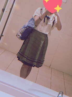 「axes femme（アクシーズファム）のアイテム（バックパック/リュック）」を使った、あかねさん（レディース・154cm）の夏コーディネート