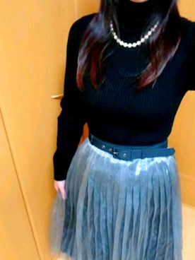 「L'EST ROSE（レストローズ）のアイテム」を使った、h i t o m i ♡相 互♡さん（レディース・157cm）の冬コーディネート