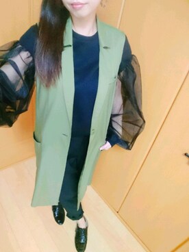 「H&M DIVIDED（エイチアンドエム　ディヴァイデッド）のアイテム（スウェット）」を使った、h i t o m i ♡相 互♡さん（レディース・157cm）の冬コーディネート