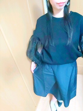 「H&M DIVIDED（エイチアンドエム　ディヴァイデッド）のアイテム（スウェット）」を使った、h i t o m i ♡相 互♡さん（レディース・157cm）の春コーディネート