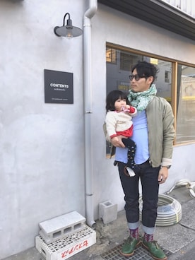 「Coal Black（コールブラック）のアイテム」を使った、TO.TOMIさん（メンズ・162cm）の春コーディネート