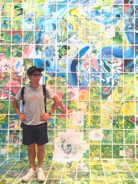 「EDITION（エディション）のアイテム（帽子）」を使った、TO.TOMIさん（メンズ・162cm）の春コーディネート