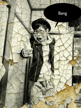 「BLACK by VANQUISH(ブラックバイバンキッシュ)のアイテム(ライダースジャケット)」を使った、THE MAD HATTERさん(メンズ・181cm)の秋コーディネート