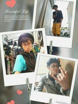 「PPFM（ピーピーエフエム）のアイテム（ジャケット/アウター）」を使った、THE MAD HATTERさん（メンズ・181cm）の秋コーディネート