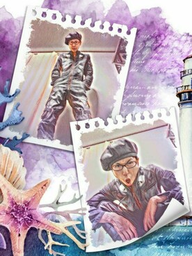 「アイテム（つなぎ/オールインワン、ブルー系）」を使った、THE MAD HATTERさん（メンズ・180cm）の春コーディネート