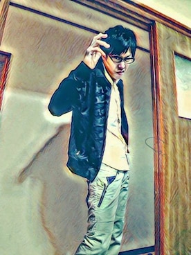 「PPFM（ピーピーエフエム）のアイテム（パンツ）」を使った、THE MAD HATTERさん（メンズ・180cm）の夏コーディネート