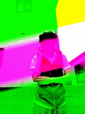 「semantic design（セマンティックデザイン）のアイテム（ベスト）」を使った、THE MAD HATTERさん（メンズ・180cm）の夏コーディネート