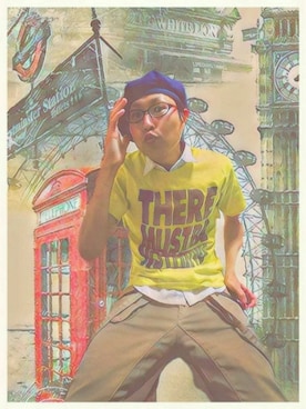 「PPFM（ピーピーエフエム）のアイテム（パンツ）」を使った、THE MAD HATTERさん（メンズ・180cm）の夏コーディネート