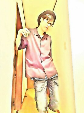 「PPFM（ピーピーエフエム）のアイテム（パンツ）」を使った、THE MAD HATTERさん（メンズ・180cm）の夏コーディネート