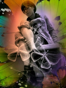 「PPFM（ピーピーエフエム）のアイテム（パンツ）」を使った、THE MAD HATTERさん（メンズ・181cm）の秋コーディネート