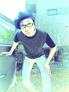 「PPFM（ピーピーエフエム）のアイテム（パンツ）」を使った、THE MAD HATTERさん（メンズ・180cm）の秋コーディネート