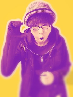 「PPFM（ピーピーエフエム）のアイテム（帽子）」を使った、THE MAD HATTERさん（メンズ・180cm）の秋コーディネート