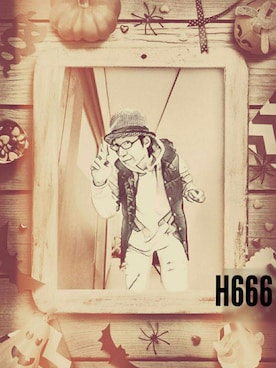 「PPFM（ピーピーエフエム）のアイテム（帽子）」を使った、THE MAD HATTERさん（メンズ・180cm）の冬コーディネート