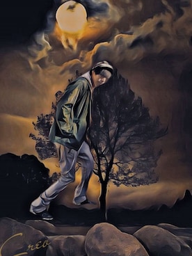 「PPFM（ピーピーエフエム）のアイテム（パンツ）」を使った、THE MAD HATTERさん（メンズ・180cm）の冬コーディネート