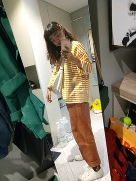 「school」｜「アイテム（アクセサリー）」を使った、fishさん（レディース・154cm）の秋コーディネート