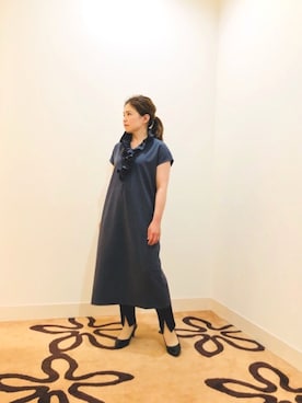 「NARACAMICIE（ナラカミーチェ）のアイテム（ワンピース/ドレス）」を使った、marineさん（レディース・152cm）の春コーディネート